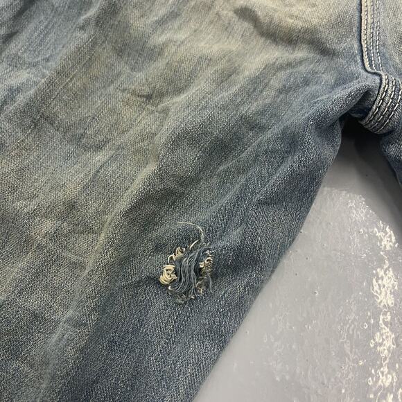 Vintage 70s Wrangler Blue Western Straight Leg Jeans 29x30 - Picture 5 of 6